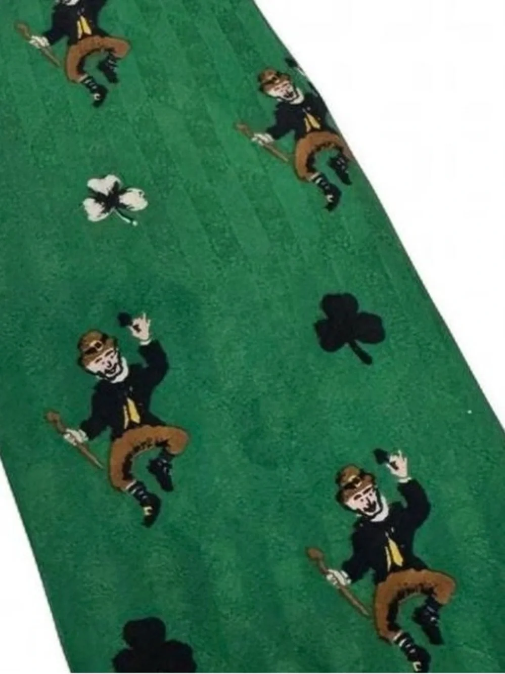 Cape Cod Neckwear St. Patrick's Day Silk Tie Dancing Leprechauns Shamrocks